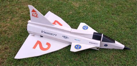 FT Viggen Laser Cut Foam Board Speed Build RC Plane Kit Vortex RC