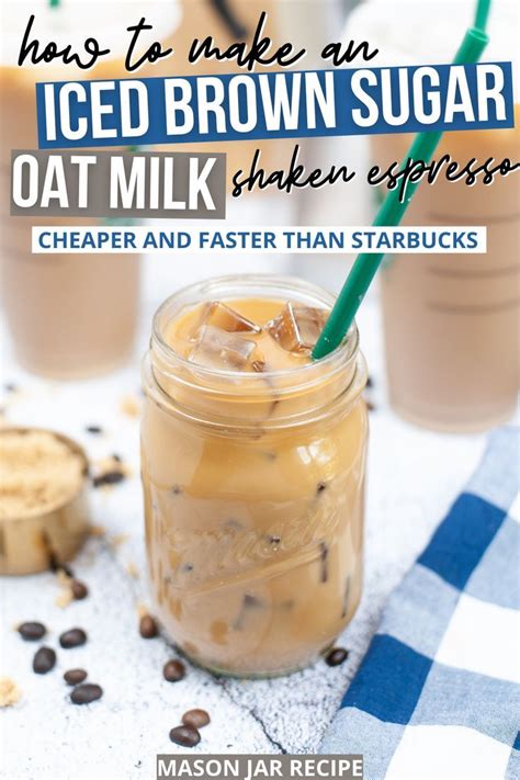 Best Starbucks Copycat Iced Brown Sugar Oat Milk Shaken Espresso Recipe