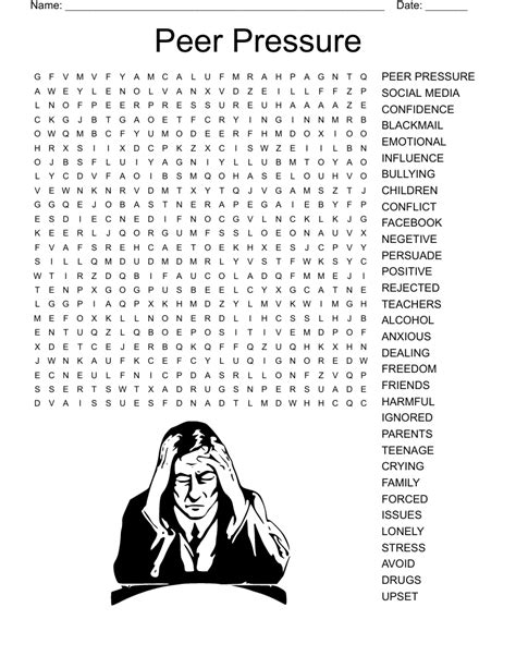 Peer Pressure Word Search Wordmint