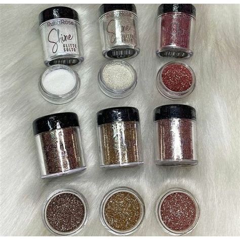 Glitter Solto Muito Brilho Shine Ruby Rose Make Artistica Shopee Brasil