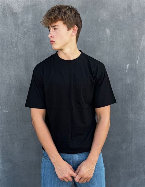 Baggy T Shirt Organic Cotton Black