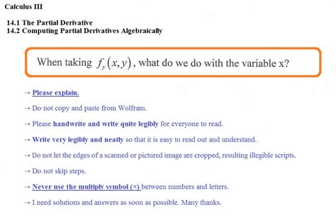 Solved The Partial Derivative Computing Partial Derivatives | Chegg.com