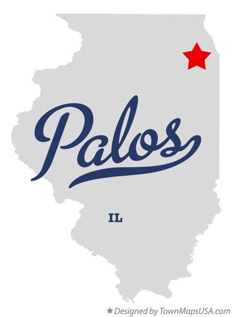 Map of Palos, IL, Illinois