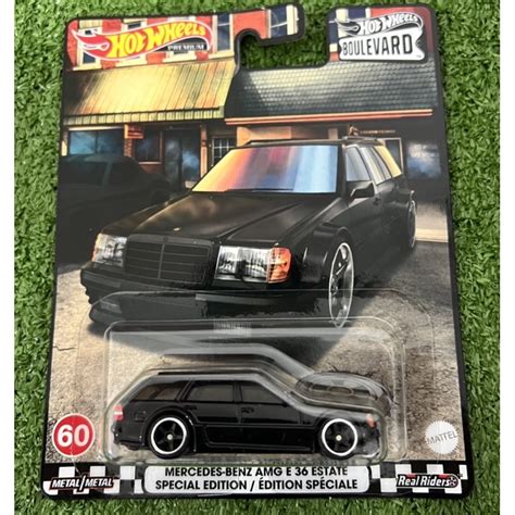 Hot Wheels Boulevard Mix D 2022 Mercedes Benz AMG E36 Estate Special Edition Black Wagon With