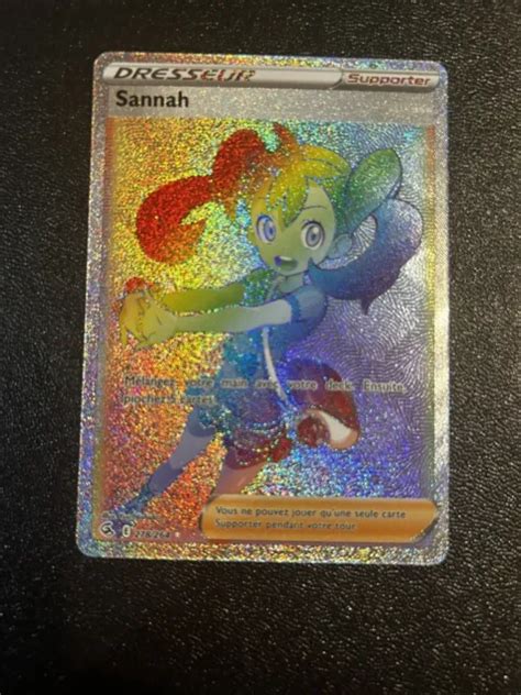 CARTE POKÉMON Sannah 278 264 Epée Bouclier Poing de Fusion