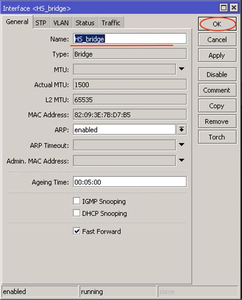 Mikrotik Bridge 1 Global Hotspot