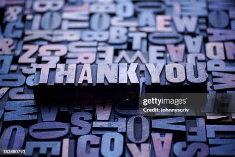 Thank You Block Letters Stockfotos En Beelden Getty Images