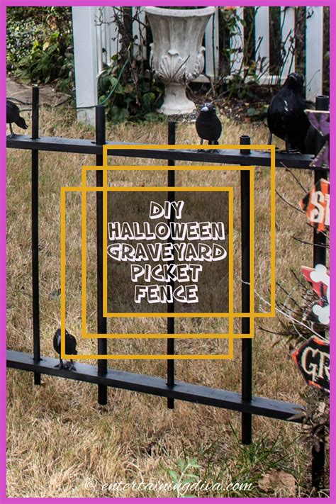 How To Make A Diy Halloween Cemetery Picket Fence Entertaining Diva From House To Home