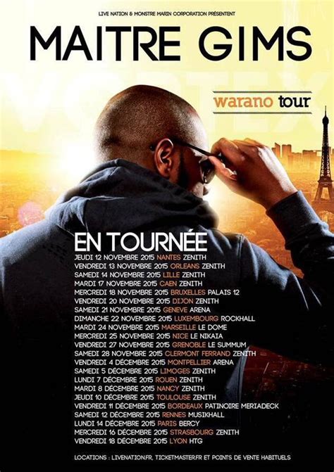 Ma Tre Gims Annonce Une Grosse Tourn E Pour