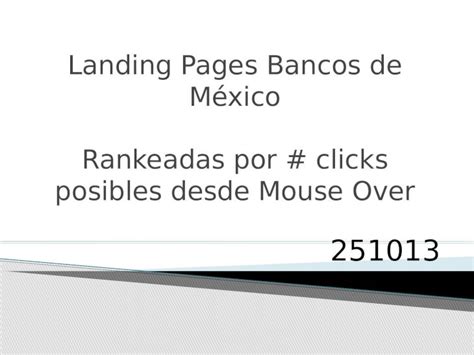 Pptx Landing Pages Bancos De M Xico Dokumen Tips