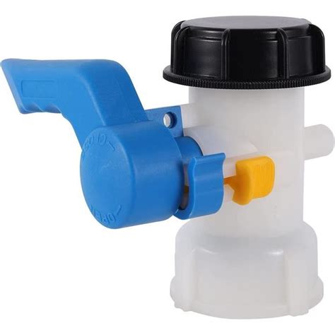 FOGWOWO Adaptateur IBC 60 mm à 60mm Vanne Cuve 1000l Plastique Raccord