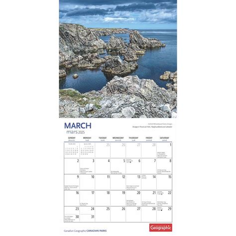 Canadian National Parks 2025 Mini Wall Calendar
