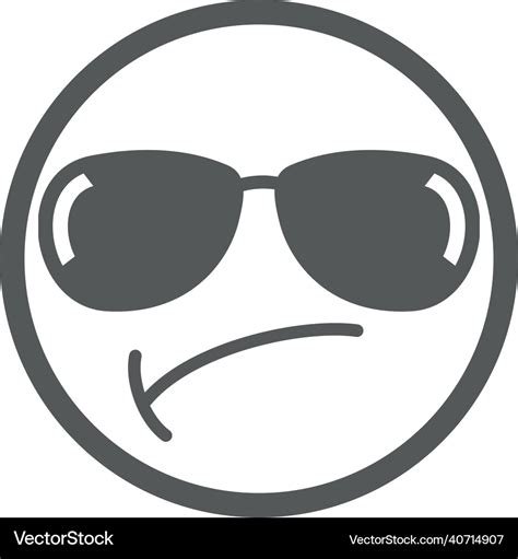 Bossy Emoticon Arrogant And Imperious Face Vector Image