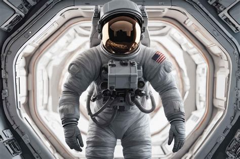 Astronauta Con Traje En El Espacioastronauta Con Traje En El