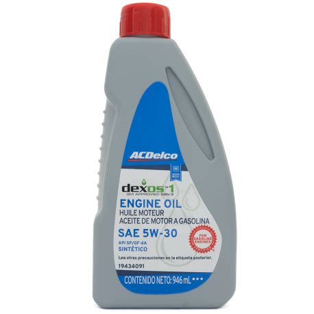 Aceite Acdelco Dexos Multigrado Sint Tico Sae W