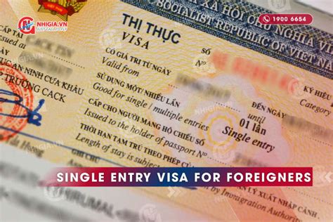 Single Entry Visa For Foreigners Entering Vietnam