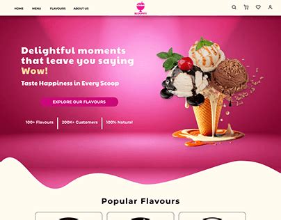 Icecream Landing Page Projects Photos Videos Logos Illustrations