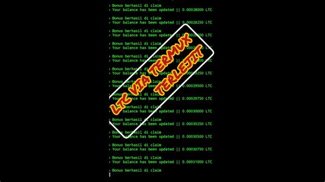 Web Penghasil Litecoin Via Termux Youtube