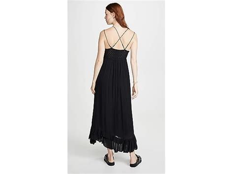 Free People Adella Maxi Slip Black Xs