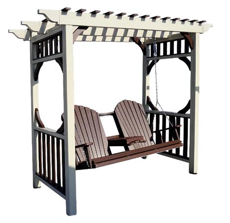 Vinyl Arbor With Swing Amish Swings And Things