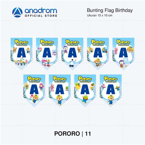 Jual Bunting Flag Ulang Tahun Banner Huruf Custom Bunting Flag