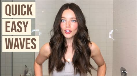 Natural Beach Waves With A Flat Iron Tutorial Emily Didonato