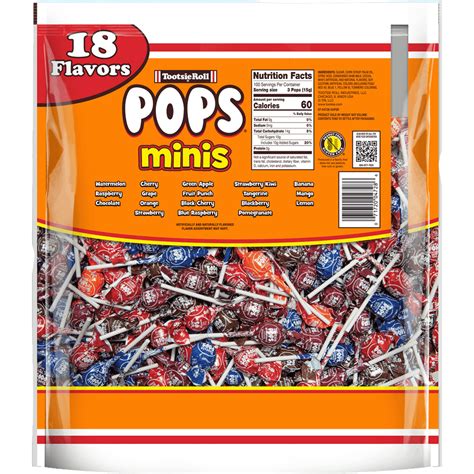 Tootsie Roll Pops Minis Assorted Flavors 54 Oz 300 Ct Bag