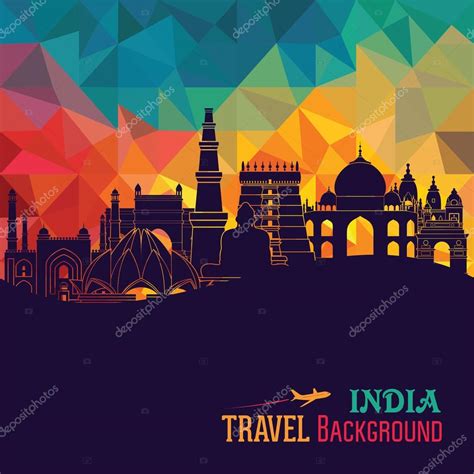 India Skyline Stock Vector Image By ©camillacasablanca 63567615