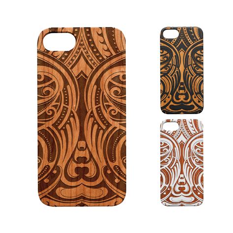 Polynesian Wooden Phone Case Maori For Iphone And Samsung Etsy