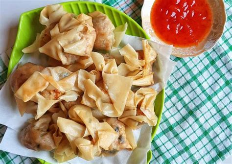 resep siomay goreng pakai kulit lumpia oleh mamitak cookpad