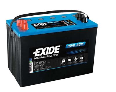 Ep Exide Dual Agm V Ah A Maximale Startkraft Extreme