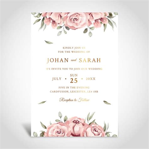 Floral Wedding Invitations Cardfusion