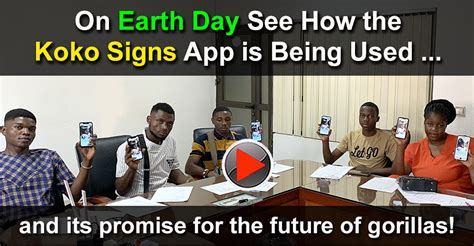 Koko Signs Earth Day