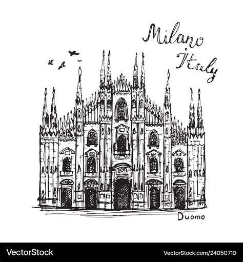 Top more than 70 milan cathedral sketch super hot - seven.edu.vn