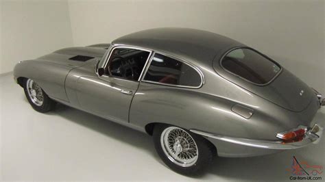 Jaguar E Type Fhc 38 S1 1963 In Original Color Combination Gunmetalred