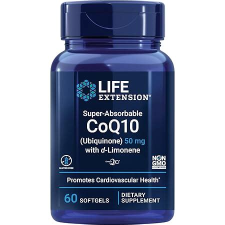 Amazon Life Extension Super Ubiquinol CoQ10 100 Mg With Enhanced