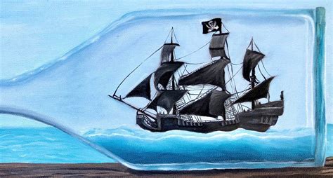 Ship in Bottle Fine Art Print - Etsy