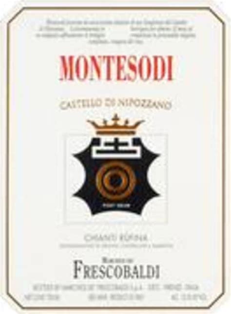 Frescobaldi Nipozzano Montesodi Chianti Rufina Wine