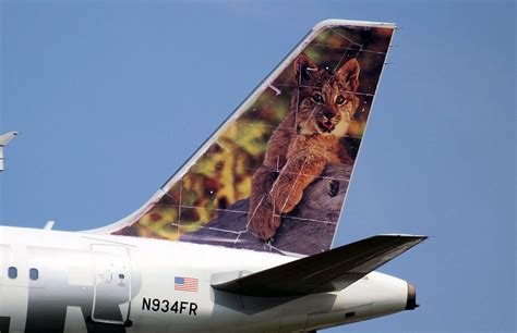 Frontier Airlines Airbus A319 111 N934FR Larry Jr The Lynx Fighter