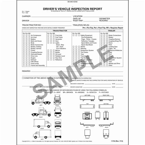 Printable Trailer Inspection Form Template