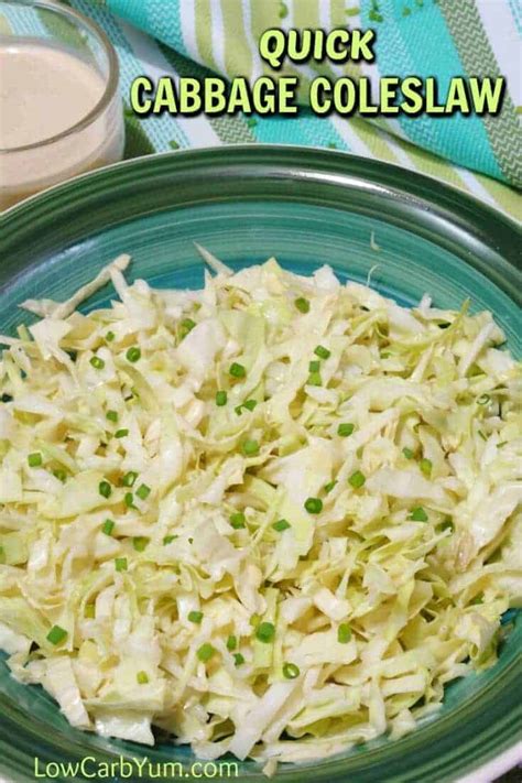 Quick Low Carb Coleslaw Recipe An Easy Summer Salad Low Carb Yum