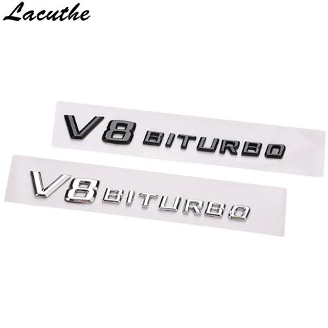 D Abs Car Sticke V Biturbo Logo Emblem Badge Rear Side Car Styling