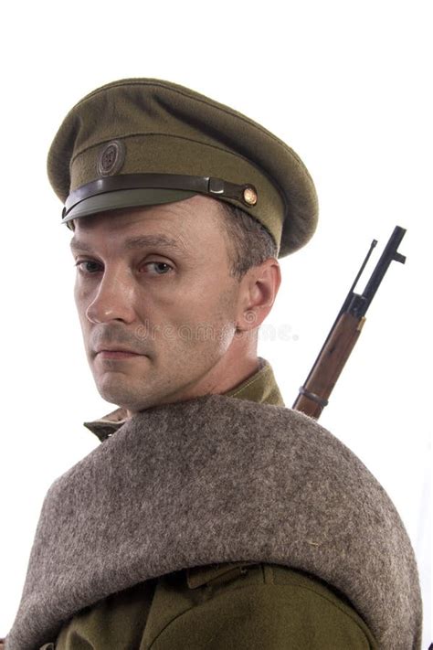 Male Actor In The Form Of An Ordinary Soldier Of The Russian Army