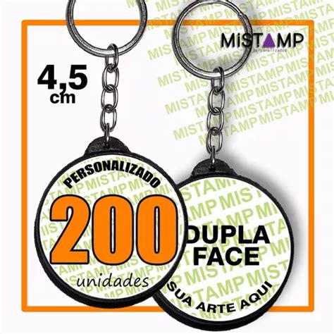 Chaveiro Dupla Face Personalizado P Cm Botton Boton Frete Gr Tis