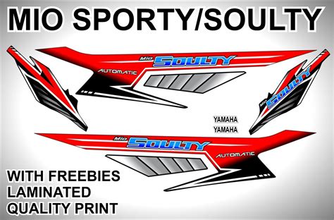 Yamaha mio sporty, mio soulty decals sticker, thailook decals | Lazada PH