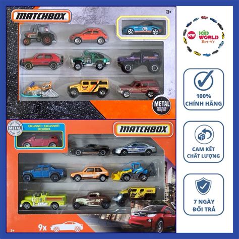 Xe Mô Hình Matchbox 9 Pack X7111 Shopee Việt Nam