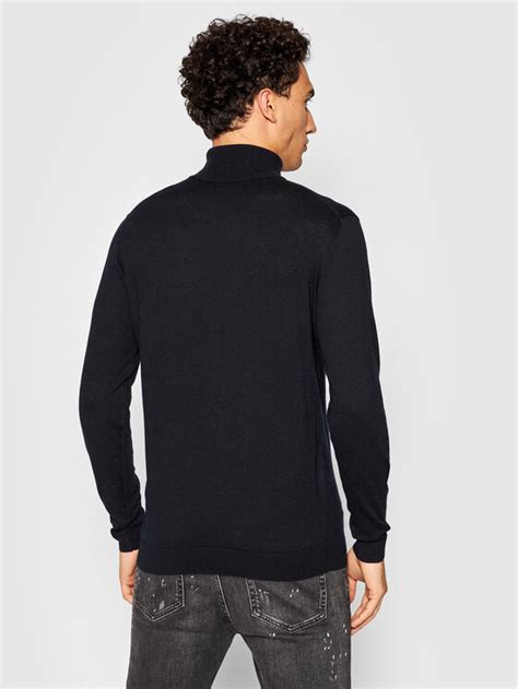 Karl Lagerfeld Golf Knit Granatowy Regular Fit Modivo Pl