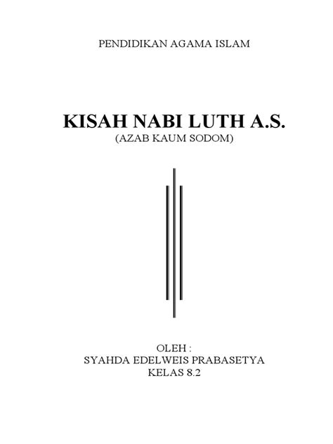 Kisah Nabi Luth Pdf