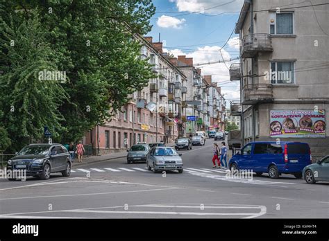Street In Ternopil City Administrative Center Of The Ternopil Oblast
