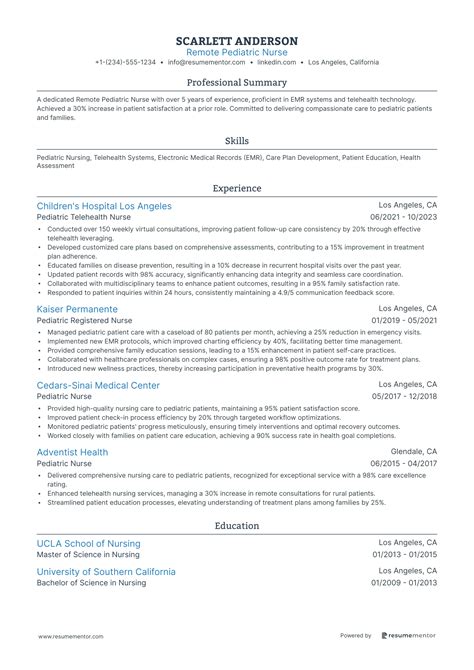Remote Nurse Resume Examples To Get You Hired in 2025